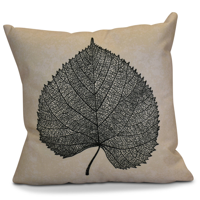 Housse de coussin carré, Noir