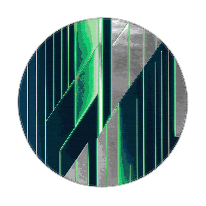 Celestial Horizon Indoor And Outdoor Area Rug, Round 5'