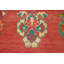 Tapis rouge rétro Gabbeh 4 x 8