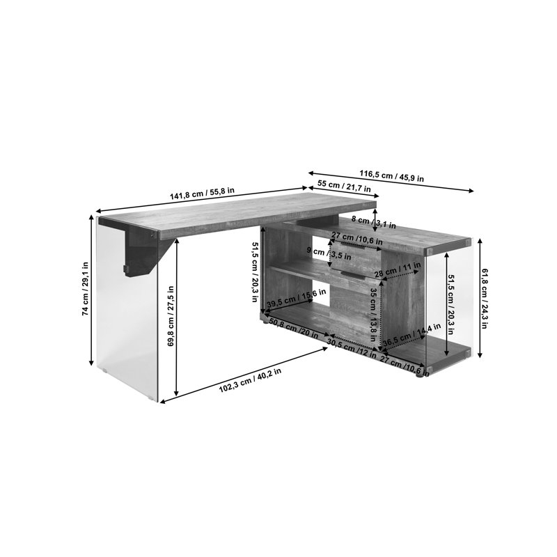 L-Shaped Executive Desk