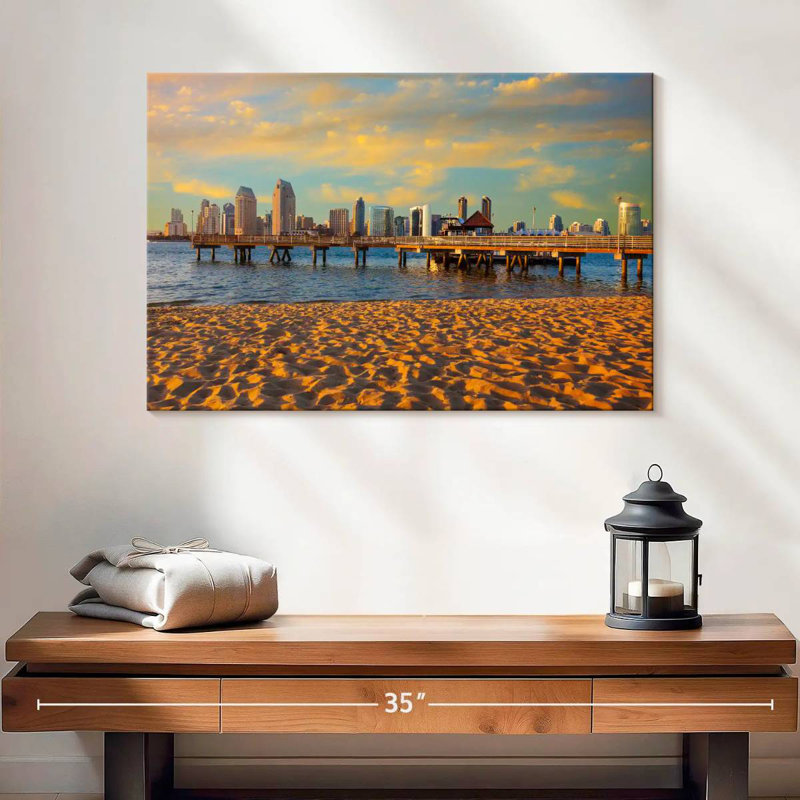 Gillard, San Diego, horizon de la ville, coucher de soleil