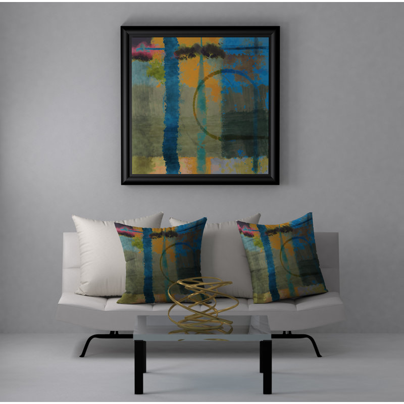 Housse et insert de coussin carré 20e siècle Kissable, 24" X 24"