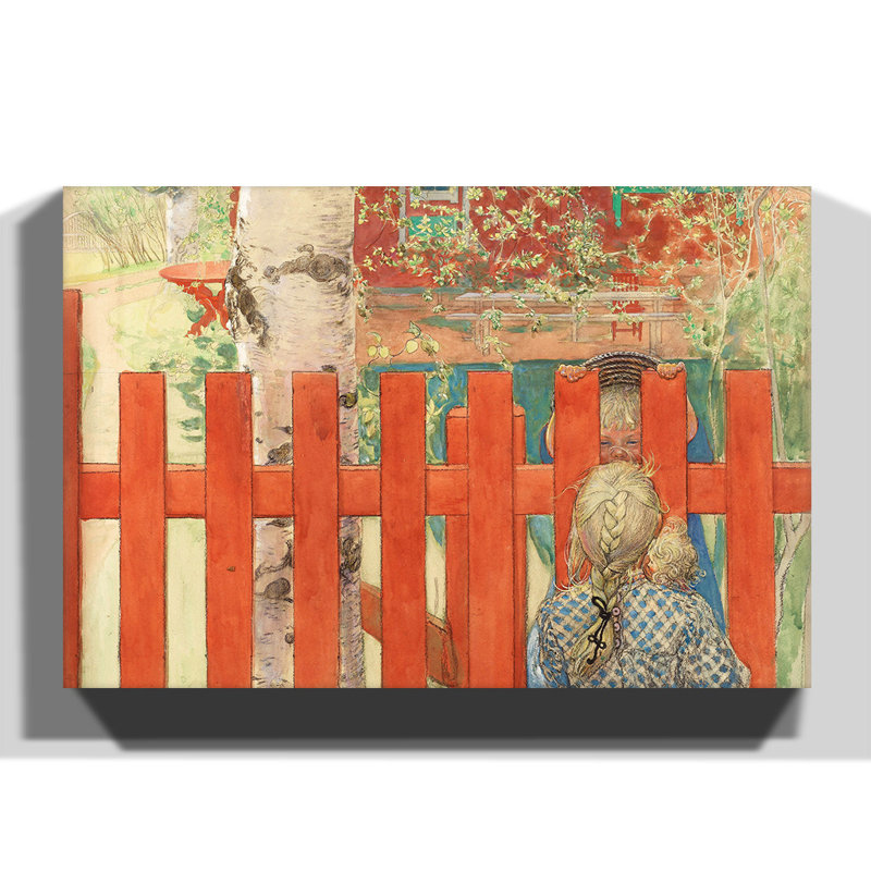 Carl Larsson - Wrapped Canvas Painting, 70cm H x 100cm W