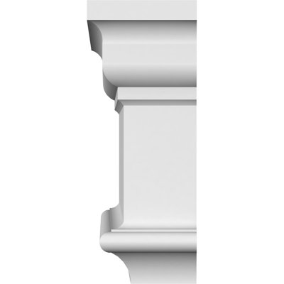 Endurathane Holmdel Crosshead, 151" Bottom Width x 152 1/2" Top Width x 4 5/8"H x 1 1/8"P, Factory Primed