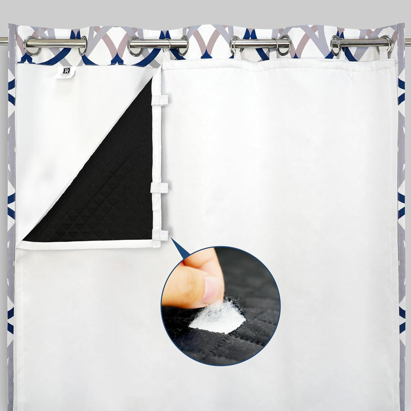 Lavrentios Blackout Curtain Single Panel, 50" W x 92" L