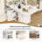 47" Wood Folding Dining Table With Storage Rack And Cabinet, Removable Entryway Table With 6 Wheels, White Marble Color Kitchen Island, Side Table And Coffee Table Versatile Table Space Saving