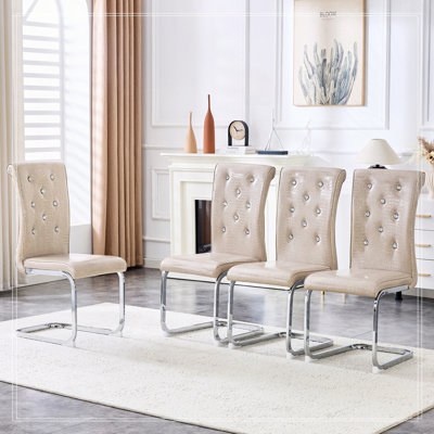 Faux Leather Upholstered dining chairs