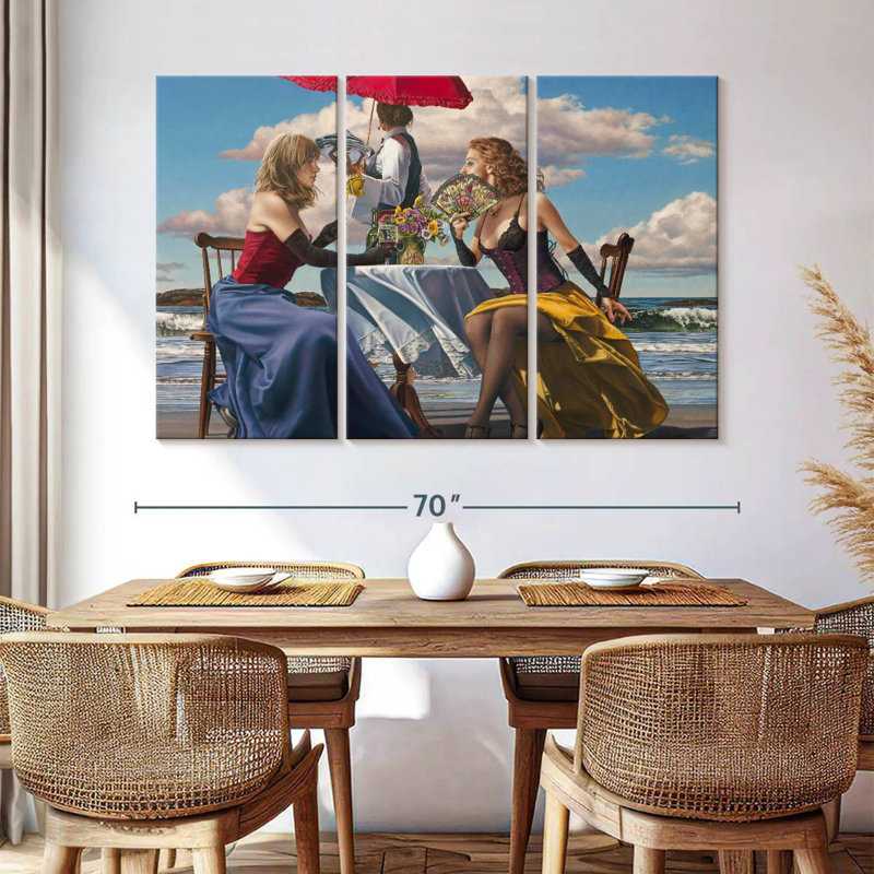 Leisha Cafe Oceanus, 28" H x 45" W