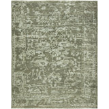 Daberath Wool Area Rug in Gray