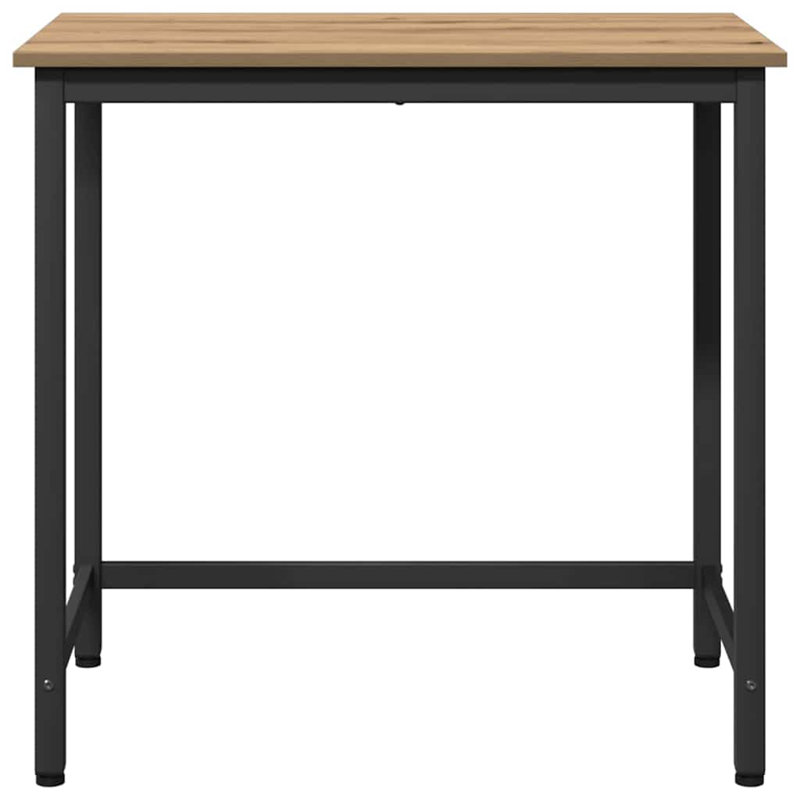Metal Base Writing Desk, Artisan Oak