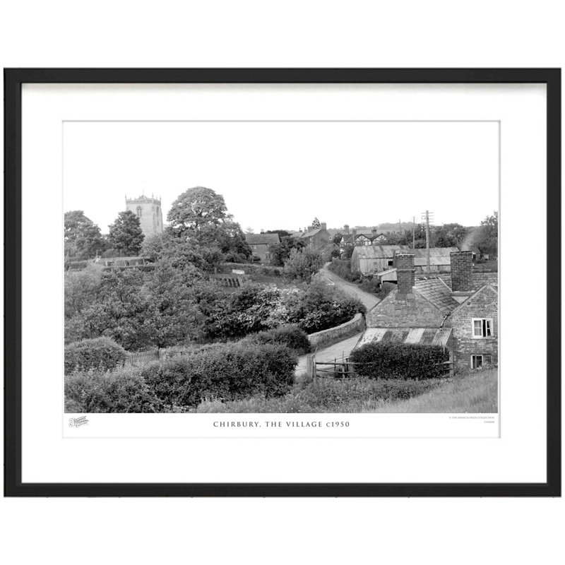 Chirbury, The Village C1950 by Francis Frith - Single Picture Frame Print, 28cm H x 36cm W x 2.3cm D