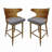 Barstool with Solid Wood Frame