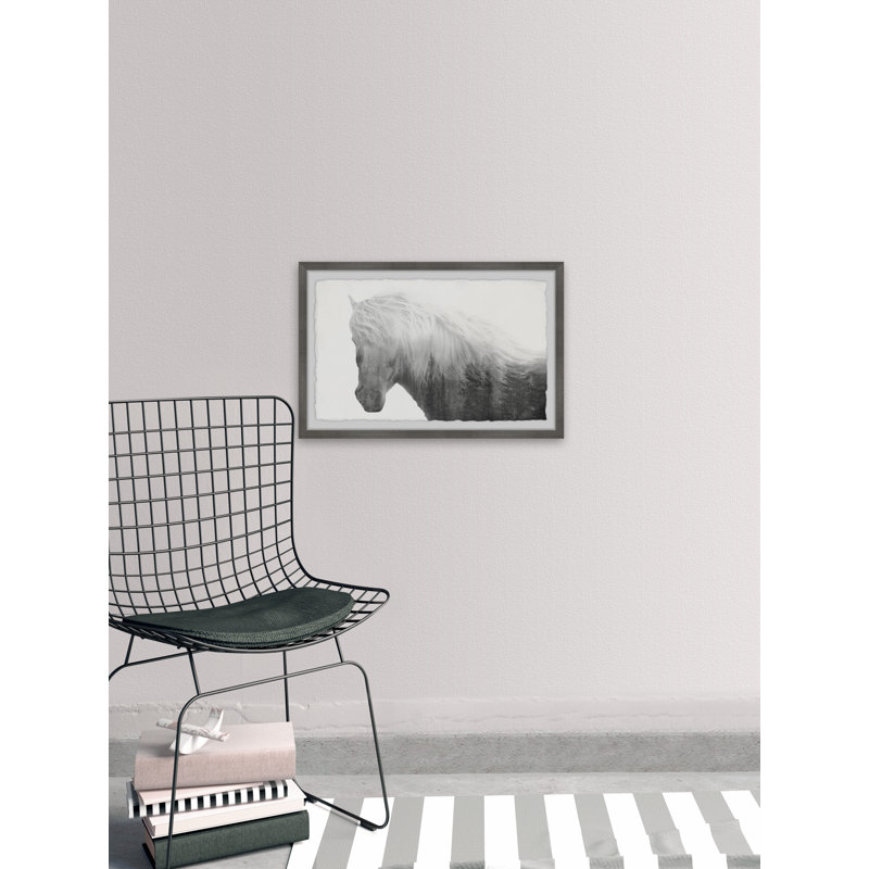Dramatic Horse by Marmont Hill - Single Picture Frame Print, 61cm H x 91cm W x 3.81cm D