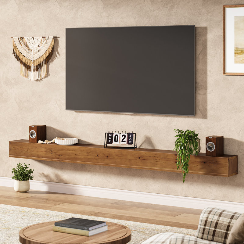 Tablette de manteau de cheminée 74,8 po, tablettes flottantes murales