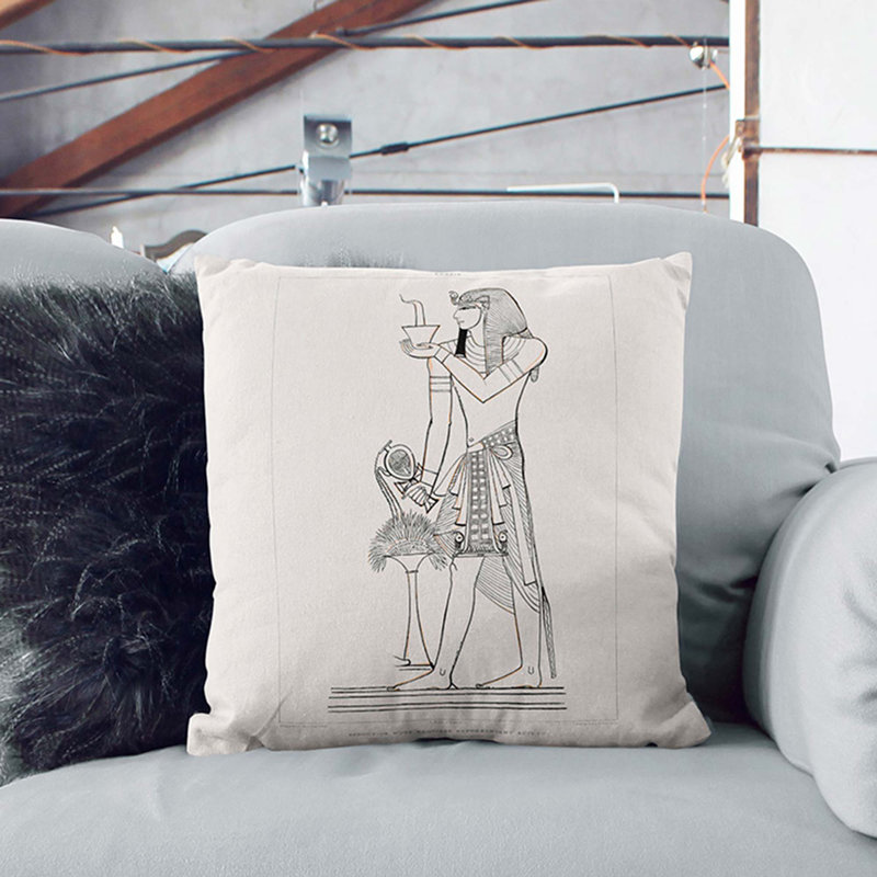 Square Throw Cushion, 40cm H x 40cm W x 15cm D