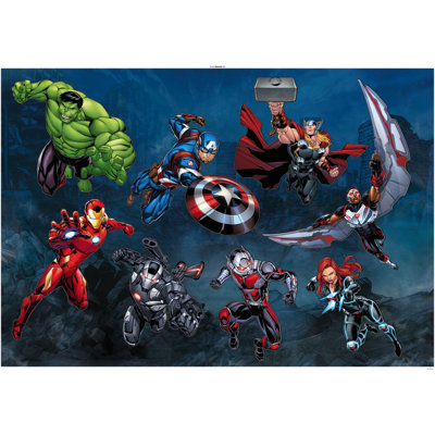 Wandaufkleber Avengers Action