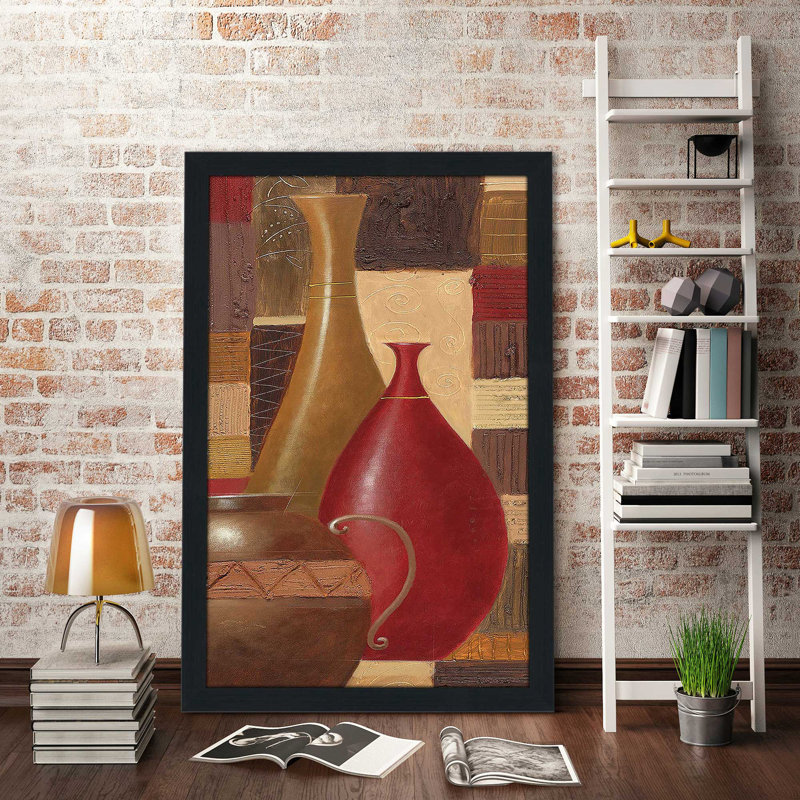 World Spice II par Rob Hefferan - Peinture, Cadre espresso, H 49,5 po x l 33,5 po x P 1 po