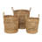 Seagrass Handmade Woven Decorative and Functional Storage Basket with Handles