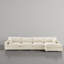 Canapé modulaire réversible 5 pièces en flanelle de fourrure de lapin avec canapé modulaire 5 pièces-2124902586-2124902533