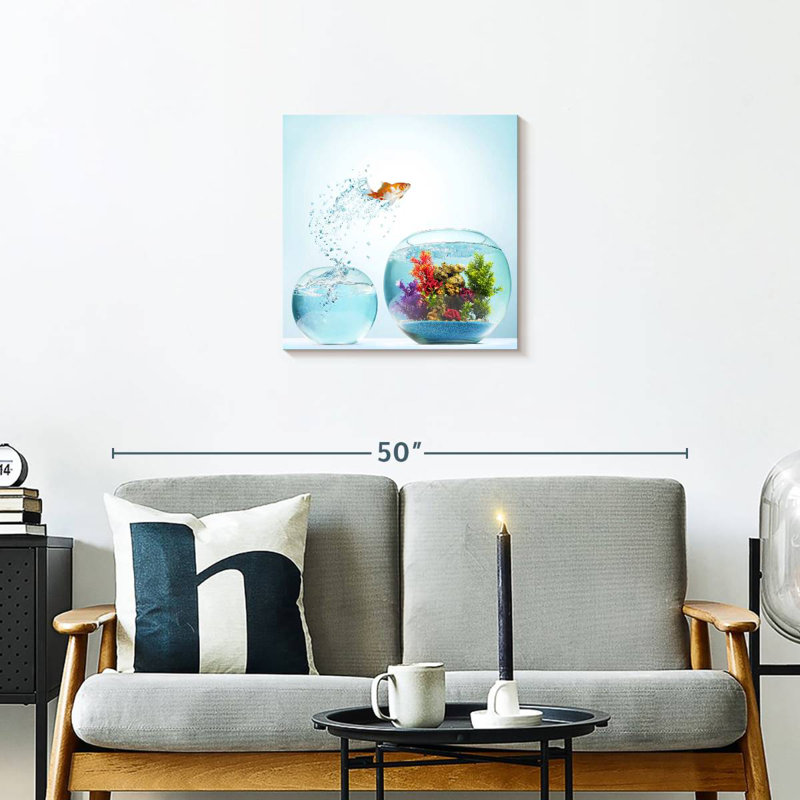 Crowle Fish Moving Out, 20" H x 20" W