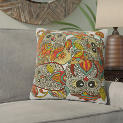 Owls Indoor/Outdoor Throw Pillow