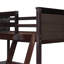 Lit mezzanine avec tablettes et bureau, lit mezzanine en bois avec bureau-299133389