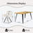5-Piece Dining Set with Swivel Upholstered Chairs and Rectangular Table - 2 Color Options for Kitchen Dining Room-1479181208-1479181214