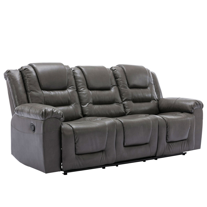 Home Theater Recliner Manual Recliner Chair With A Storage Box And Two Cup Holders For Living Room,Bedroom