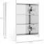 Armoire de rangement en acier inoxydable avec miroir pour une conception polyvalente