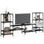 Abshure Unfinished TV Stand for TVs up to 88" with Fireplace Included-694901764
