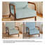 Chaise d'appoint rembourrée en velours côtelé bleu clair Jyrin-1662300186-1662300180