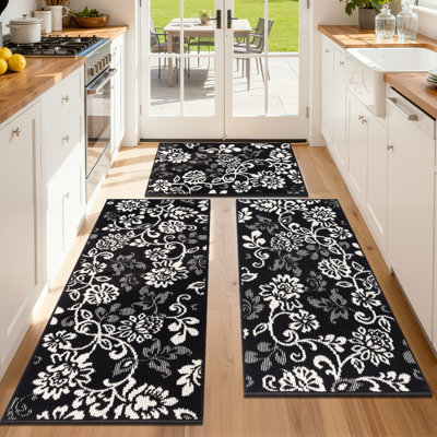 Large Size Non Slip Kitchen Mats (Set of 3)