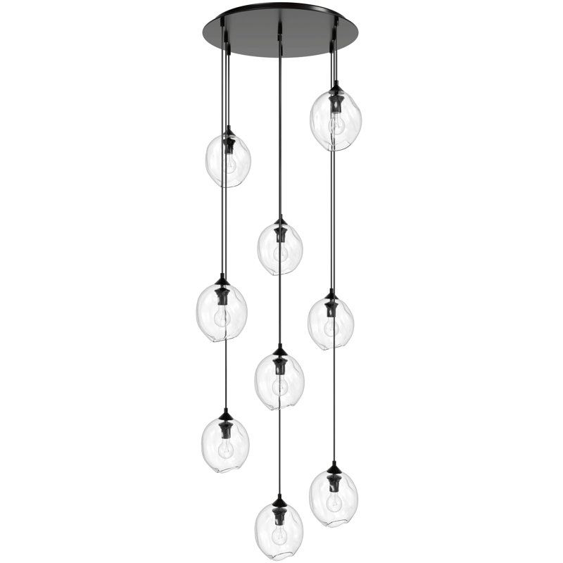 Luminaire suspendu en pot à 9 lumières Elmingham