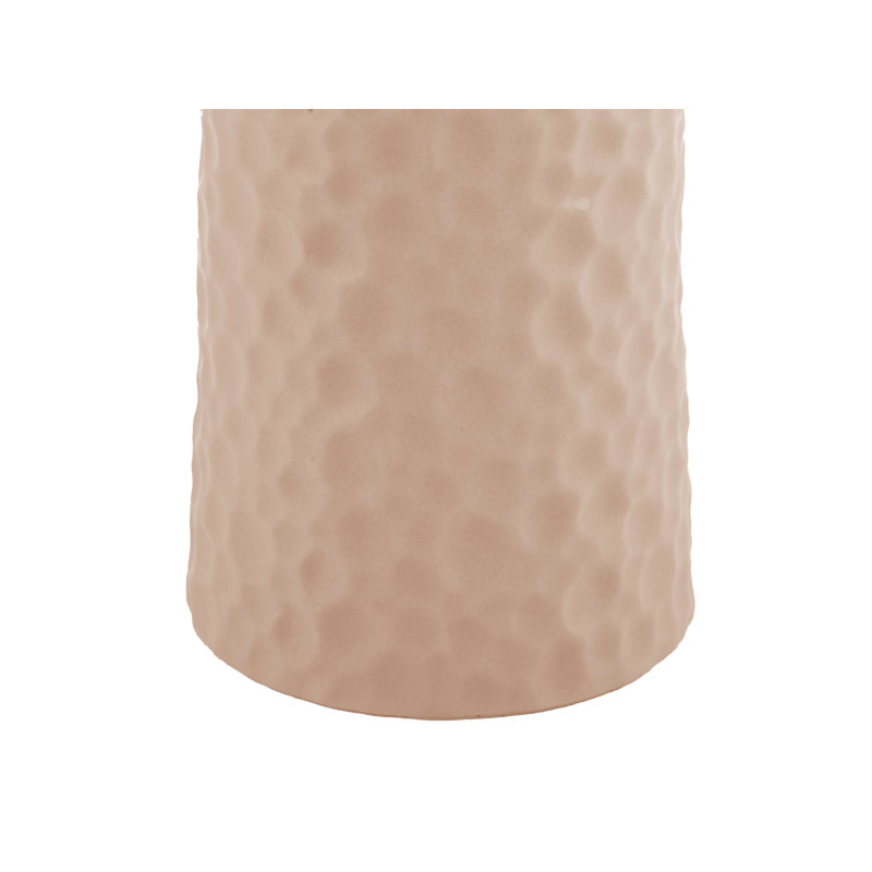 Ceramic Table Vase, 27cm H x 17cm W x 17cm D, Soft Pink