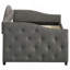 Lit de jour simple tapissier avec couchette Tremont Grey