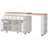 K&K 85.5" Kitchen Island with Extendable Dining Table, Kitchen Storage Table with 3 Side Open Shelves, Rolling Kitchen Island with Power Outlet, 3 Drawers, 2 Doors, for Kitchen, Dining Room, White-1288780641