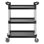 Utility Cart, 300 Lbs Load Capacity, 3-Tier Utility Plastic Cart With 360° Swivel Wheels (2 With Brakes), 24.4 X 16.1-Inch Food Service Cart For Warehouse, Office, Home, Restaurant, Kitchen