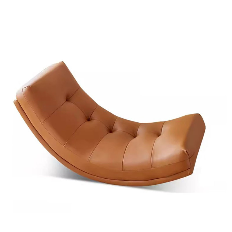 Chaise berçante en bois de frêne, Brun