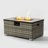 32" Propane Gas Fire Pit Table With Propane Tank Cover 2-Pieces-1462832998