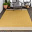 Tapis d'intérieur / extérieur jaune uni / crème Arriaga-264832070