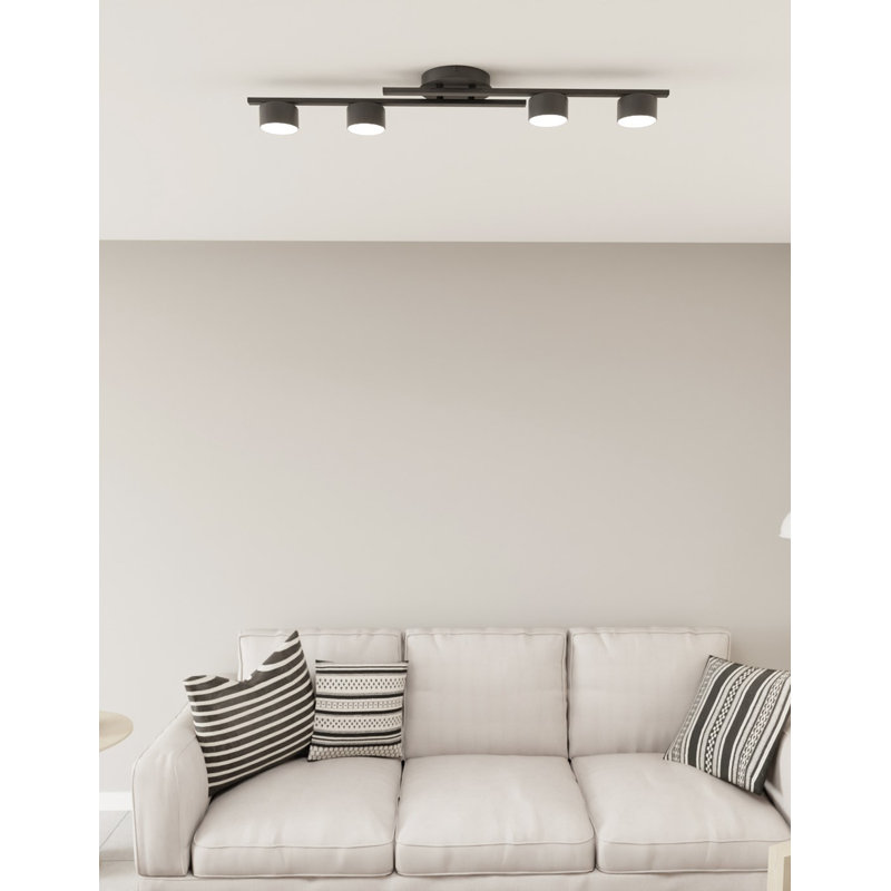Atanasia Flush Mount, Matte Black
