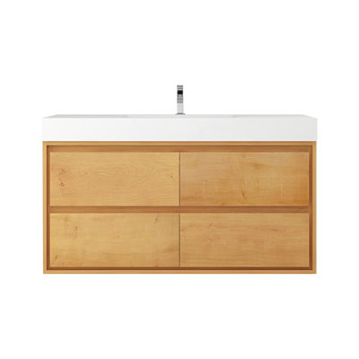Azden 48" Wall-Mounted Single Bathroom Vanity Set