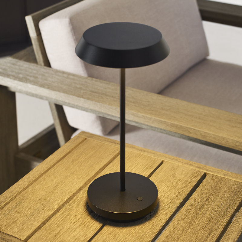 Tepa Accent Rechargeable Table Lamp, Black