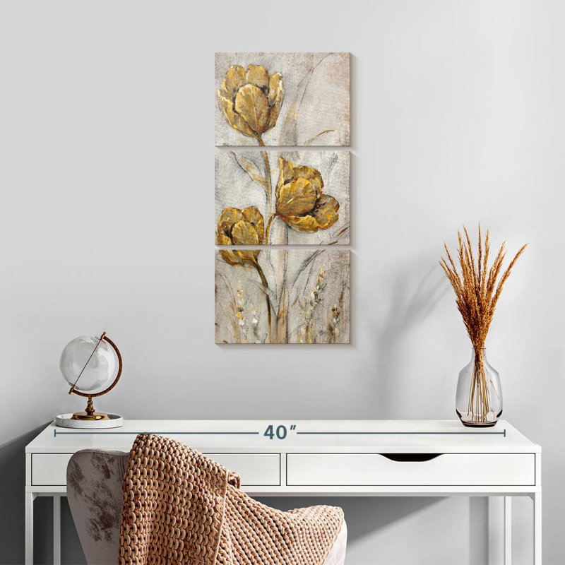 Coquelicots II, H 27 po x l 12 po