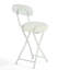 Ensemble de 4 chaises d'appoint pliables en fausse fourrure moelleuse pour chambre à coucher ou invités, crème-275333420