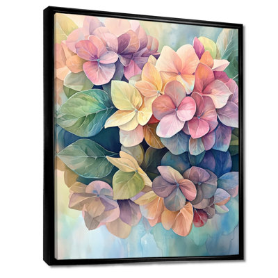 Abstract Hydrangea Summer Reflection I - Hydrangea Framed Wall Art