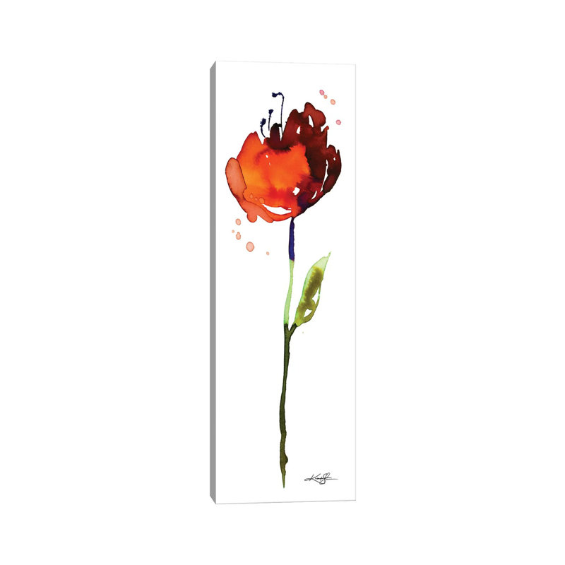 Flower Zen IV by Kathy Morton Stanion - Wrapped Canvas Panoramic Gallery-Wrapped Canvas Giclée