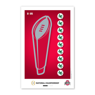 «Ohio State Buckeyes Minimalist 2024 National College Football Champions» par S. Preston