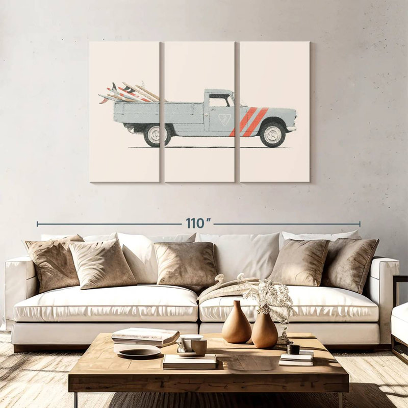Mehar Surfboard Pick Up Van, 48" H x 74" W