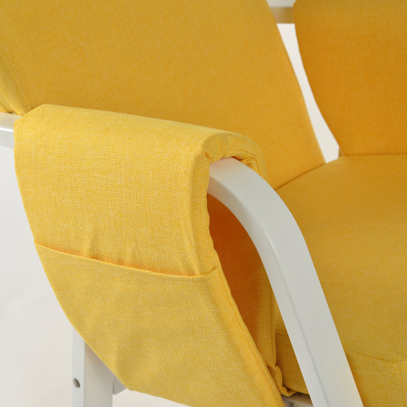 Chaise berçante Aadrian, Jaune